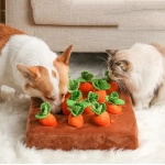 Dog Toys Snuffle Mat for Pet Plush Carrot Toy Mat Innovative Plush Vegetable Field Pull Radish Plush Carrot Dog Interactive Toys