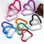 Outdoor Carabiner Heart Shape Keychain Clip Aluminum Alloy Rings Climbing Clips Spring Snap Hook Carabiner Durable